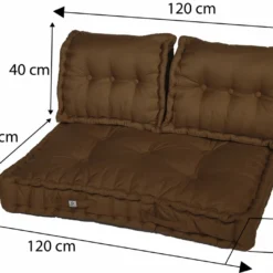 Coussins Palette Capitonné 120x80x20cm Rouille -Pas Cher Jardinoa Magasin 648b55320d97e6.23074872