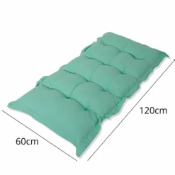 Coussin Capitonné Confort Intérieur Extérieur 120x60cm - Vert Mint -Pas Cher Jardinoa Magasin 648b5534d37928.79660830