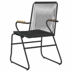 VIDAXL Chaises De Jardin 4 Pcs Noir 58x59x85,5 Cm Rotin Pvc -Pas Cher Jardinoa Magasin 648c445e65aa71.10156721
