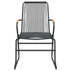 VIDAXL Chaises De Jardin 4 Pcs Noir 58x59x85,5 Cm Rotin Pvc -Pas Cher Jardinoa Magasin 648c445e6c74c7.06344828