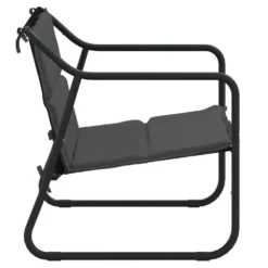 VIDAXL Banc De Jardin à 2 Places Avec Coussin Anthracite Acier -Pas Cher Jardinoa Magasin 648c91b9610965.42339533