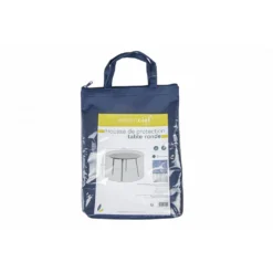 Housse De Protection Table Ronde Imperméable Et Résistante Aux Uv En Polyester Bleu Marine - Mobilier De Jardin - 120x80cm -Pas Cher Jardinoa Magasin 649090b802bee9.62554840