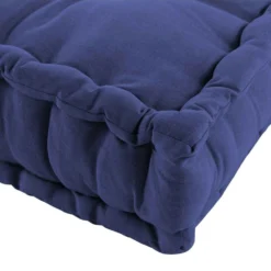 Coussin Palette 60x120 Cm Uni Paletis Marine Coton -Pas Cher Jardinoa Magasin 649481b55dba29.26980434