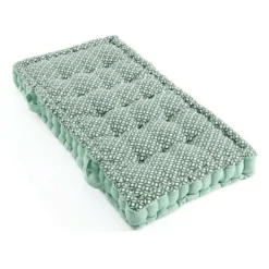 Coussin Palette 60x120 Cm Graphique Vert Coton