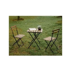 Kit Mobilier De Jardin Table+ 2 Chaises Pilante Kz Garden Bois Et Acier Jardin Terrasse -Pas Cher Jardinoa Magasin 6494a8796b8116.66501777