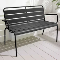 Banc De Jardin En Métal Anthracite -Pas Cher Jardinoa Magasin 6494a87e3783c4.70676509