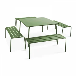 Banc De Jardin En Acier Vert Cactus -Pas Cher Jardinoa Magasin 6494abcc78d205.95188518