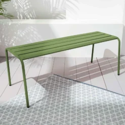 Banc De Jardin En Acier Vert Cactus -Pas Cher Jardinoa Magasin 6494abcccbdd51.86305170