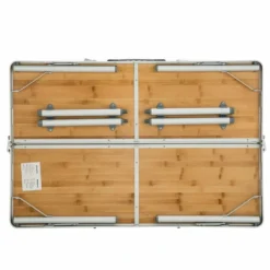 Table De Camping Pliable Avec Poignée De Transport - Kingcamp - Forme Rectangle -Pas Cher Jardinoa Magasin 6494abce63d899.20421842