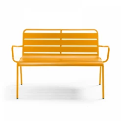 Banc De Jardin En Métal Jaune -Pas Cher Jardinoa Magasin 6494abd2d36f05.07029576