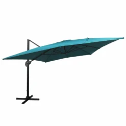 Parasol Déporté Molokai Rectangulaire 3x4m Bleu + Housse -Pas Cher Jardinoa Magasin 6494abd46fac03.39190791