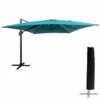 Parasol Déporté Molokai Rectangulaire 3x4m Bleu + Housse