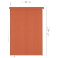 VIDAXL Store Roulant D'extérieur 160x230 Cm Orange -Pas Cher Jardinoa Magasin 6494b6690220b8.63491413