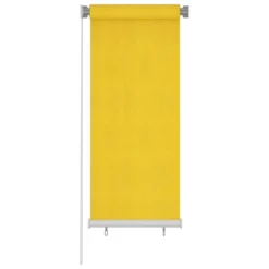VIDAXL Store Roulant D'extérieur 60x140 Cm Jaune Pehd
