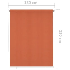 VIDAXL Store Roulant D'extérieur 180x230 Cm Orange -Pas Cher Jardinoa Magasin 6494b66ee9d8e0.19487248