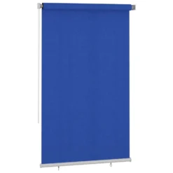 VIDAXL Store Roulant D'extérieur 140x230 Cm Bleu Pehd