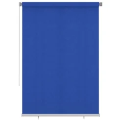 VIDAXL Store Roulant D'extérieur 160x230 Cm Bleu Pehd