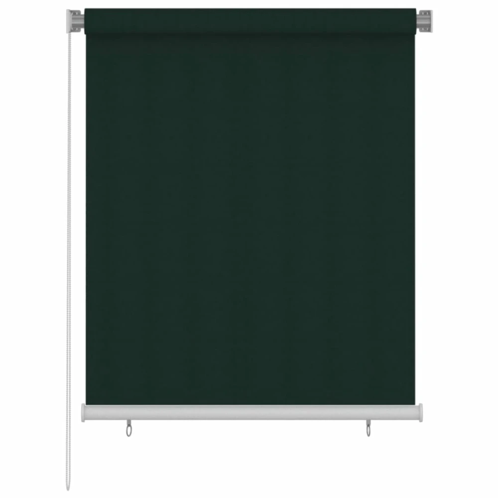 VIDAXL Store Roulant D'extérieur 120x140 Cm Vert Foncé Pehd 1 VIDAXL Store Roulant D'extérieur 120x140 Cm Vert Foncé Pehd