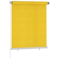 VIDAXL Store Roulant D'extérieur 120x140 Cm Jaune Pehd -Pas Cher Jardinoa Magasin 6494b675b0a840.68350560
