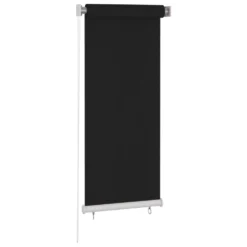 VIDAXL Store Roulant D'extérieur 60x140 Cm Noir