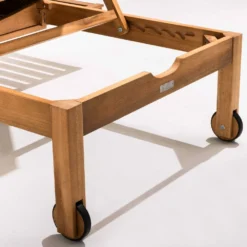 Bain De Soleil Avec Coussin Et Tablette En Bois Taupe -Pas Cher Jardinoa Magasin 6496c96f1235b5.82578720