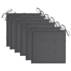 VIDAXL Chaises De Jardin Empilables Avec Coussins 6 Pcs Teck Solide -Pas Cher Jardinoa Magasin 6498f838e33051.26137806