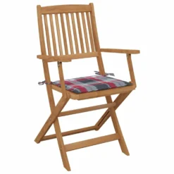 VIDAXL Chaises Pliables De Jardin 6 Pcs Avec Coussins Bois D'acacia -Pas Cher Jardinoa Magasin 6498f8396a36f4.67520142
