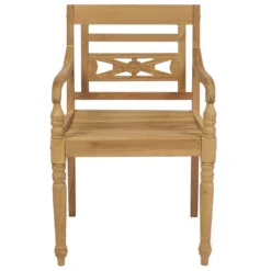 VIDAXL Chaises Batavia Avec Coussins 6 Pcs Bois De Teck Solide -Pas Cher Jardinoa Magasin 6498f839f185c0.40065123
