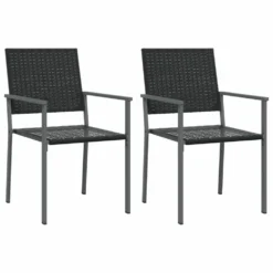 VIDAXL Ensemble à Manger De Jardin 3 Pcs Résine Tressée Acier -Pas Cher Jardinoa Magasin 64999d89bed946.27057779