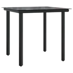 VIDAXL Ensemble à Manger De Jardin 3 Pcs Noir Textilène Et Acier -Pas Cher Jardinoa Magasin 64999da1ed72b5.50882415
