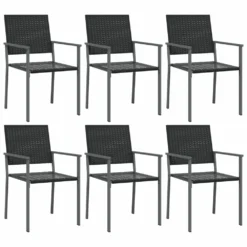 VIDAXL Ensemble à Manger De Jardin 7 Pcs Résine Tressée Acier -Pas Cher Jardinoa Magasin 64999da31dd410.55836940