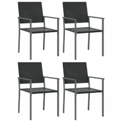VIDAXL Ensemble à Manger De Jardin 5 Pcs Résine Tressée Acier -Pas Cher Jardinoa Magasin 6499a100ee0370.19391684