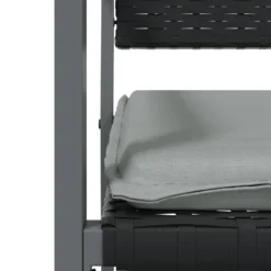 VIDAXL Ensemble à Manger De Jardin 5 Pcs Coussins Résine Tressée Acier -Pas Cher Jardinoa Magasin 6499a107208c92.70269670