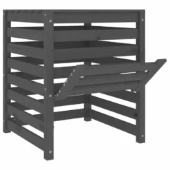VIDAXL Composteur Gris 63,5x63,5x77,5 Cm Bois Massif De Pin -Pas Cher Jardinoa Magasin 6499e3c39e6f65.73347649