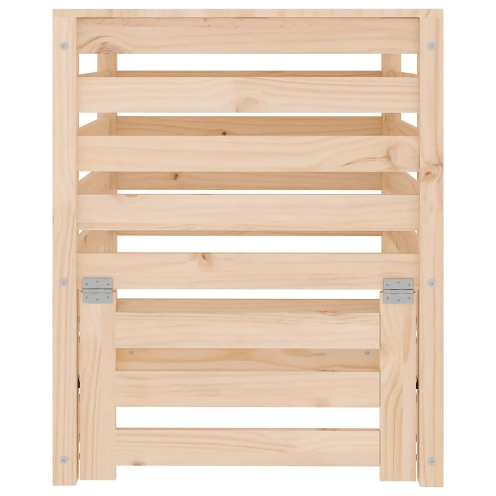 VIDAXL Composteur 63,5x63,5x77,5 Cm Bois Massif De Pin 5 VIDAXL Composteur 63,5x63,5x77,5 Cm Bois Massif De Pin – Image 5