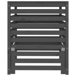 VIDAXL Composteur Gris 82,5x82,5x99,5 Cm Bois Massif De Pin -Pas Cher Jardinoa Magasin 6499e3c96cd528.21583998