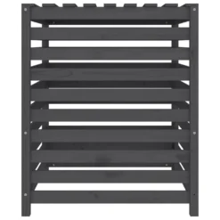 VIDAXL Composteur Gris 82,5x82,5x99,5 Cm Bois Massif De Pin -Pas Cher Jardinoa Magasin 6499e3c9785926.56196197