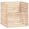 VIDAXL Composteur 100x100x102 Cm Bois Massif De Pin