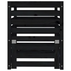 VIDAXL Composteur Noir 63,5x63,5x77,5 Cm Bois Massif De Pin -Pas Cher Jardinoa Magasin 6499e3cbb40742.20950762