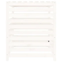 VIDAXL Composteur Blanc 82,5x82,5x99,5 Cm Bois Massif De Pin -Pas Cher Jardinoa Magasin 6499e3cd675759.61819471