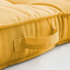 Coussin De Sol Ou D'assise Matelassé Polyester Jaune 120x80x12 Cm -Pas Cher Jardinoa Magasin 690a1fba9743b0f4