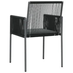 VIDAXL Chaises De Jardin Et Coussins Lot De 2 Noir 54x60,5x83,5 Cm -Pas Cher Jardinoa Magasin 6d0f8d5cacee2222