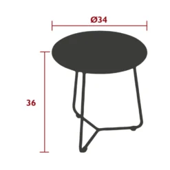 Table D'appoint Cocotte Cactus -Pas Cher Jardinoa Magasin 734254 2065999