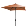 Parasol En Toile Orange Avec Manivelle - 250x250 Cm