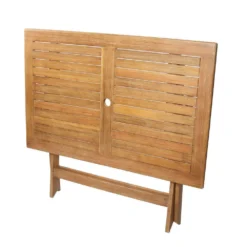 Table De Jardin Falcon MAYA En Acacia - 110x70x72 Cm -Pas Cher Jardinoa Magasin 786954 002