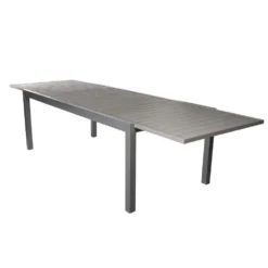 Table De Jardin GAIA Grise En Aluminium - 308x100x76 Cm -Pas Cher Jardinoa Magasin 788267 003
