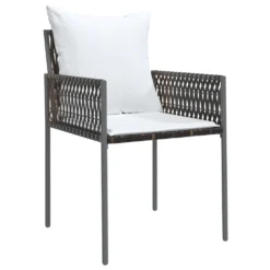 VIDAXL Chaises De Jardin Et Coussins Lot De 6 Marron 54x61x83 Cm Rotin -Pas Cher Jardinoa Magasin 791ad3c2cb36bc68