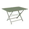 Table De Jardin Pliante Cargo En Acier Vert Cactus - 128x90 Cm