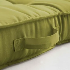 Coussin De Sol Ou D'assise Matelassé Polyester Vert 120 X 80 X 12cm -Pas Cher Jardinoa Magasin 7bb7dfc3fee3d342
