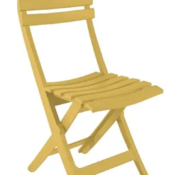 Grosfillex Chaise Miami Pliante Jaune Indien